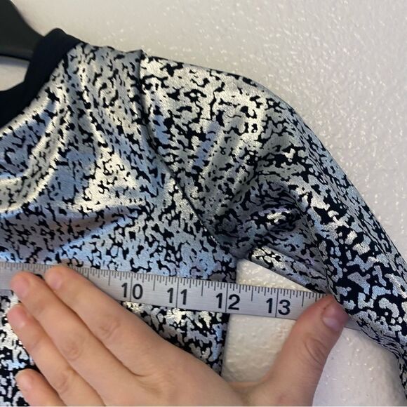 WEISSMAN Dance Costume black silver unitard jumpsuit Toccata 11427 IC 7/8 - Picture 8 of 11